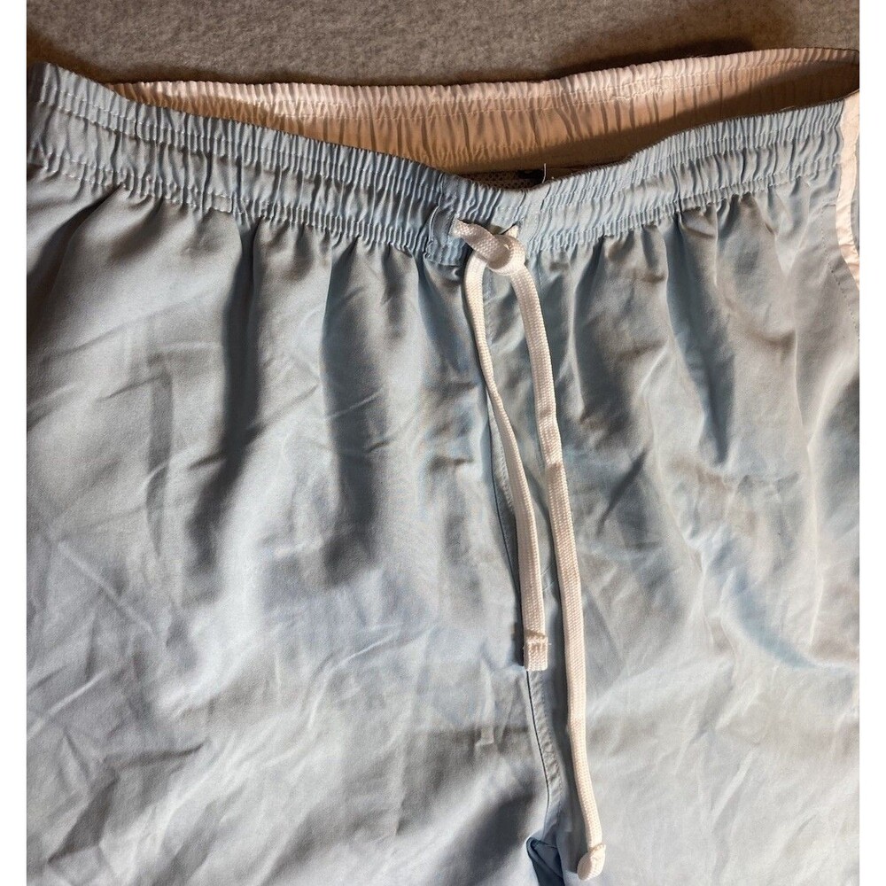 u.s. polo assn. M Sz L Swim Trunks Board Short Lined Light Blue Stripe Pony - Picture 2 of 10